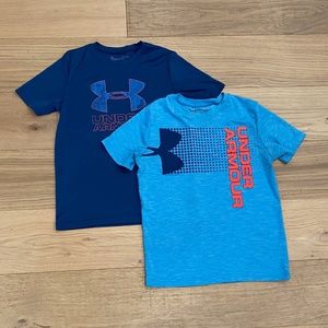 2 Under Armour Youth L Shirts